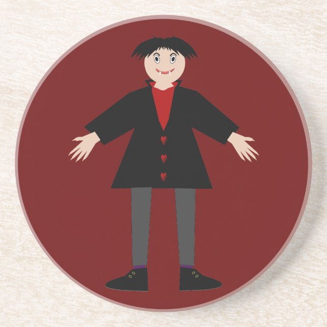 Cute Halloween Vampire Coaster (Front)