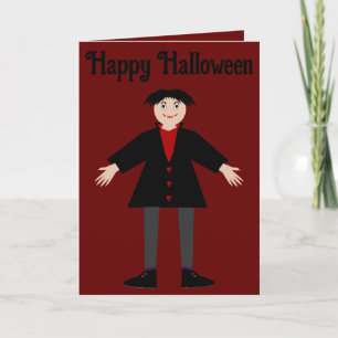 Cute Halloween Vampire Custom Card