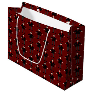 Cute Halloween Vampire Patterned Large Gift Bag