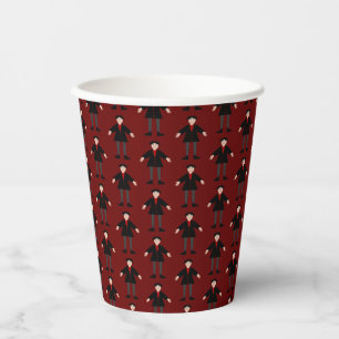 Cute Halloween Vampire Patterned Paper Cups