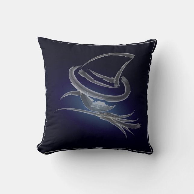 Cute Halloween witch 2 Cushion (Front)