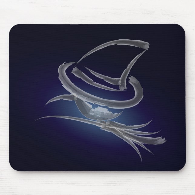 Cute Halloween witch 2 Mouse Mat (Front)