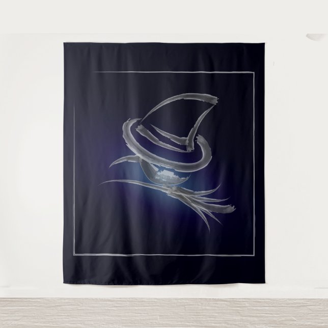 Cute Halloween witch 2 Tapestry (Front)