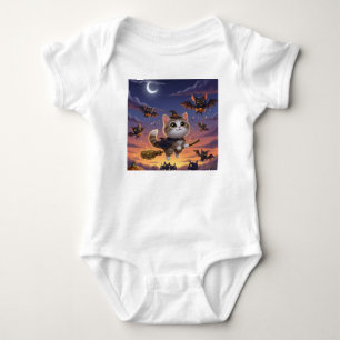 Cute Halloween Witch Baby Bodysuit