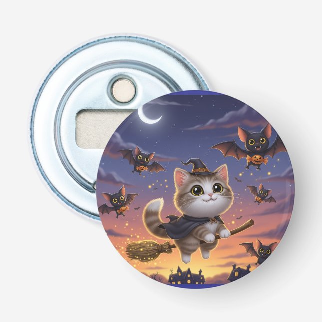 Cute Halloween Witch Bottle Opener (Front)