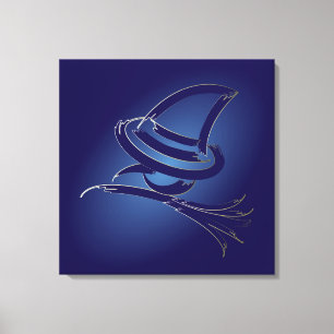Cute Halloween witch Canvas Print