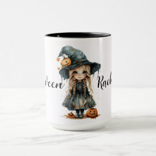 Cute Halloween Witch Child Mug