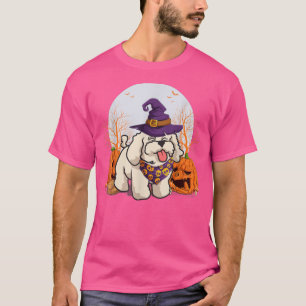 Cute Halloween Witch Corgi Pumpkin Dog Lover Corgi T-Shirt