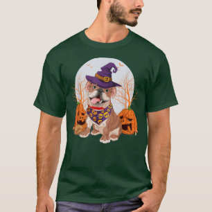 Cute Halloween Witch Corgi Pumpkin Dog Lover Corgi T-Shirt