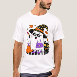 Cute Halloween Witch Ghost Men's T-Shirt