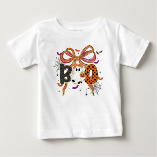 Cute Halloween Witch Hat, Pumpkins and Black Cat Baby T-Shirt