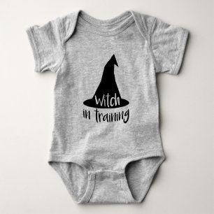 Cute Halloween Witch in Training Baby Bodysuit