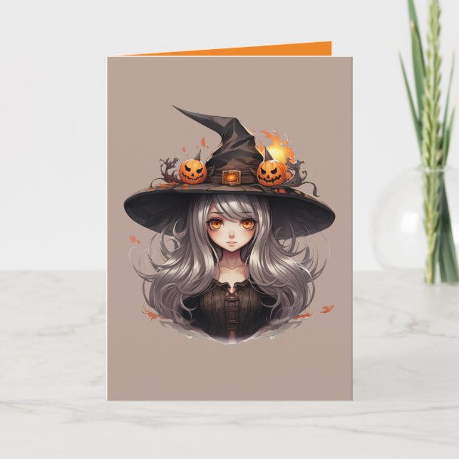 Cute Halloween Witch Invitation (Front)