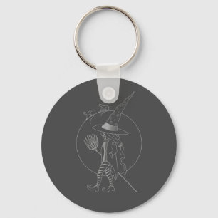 Cute Halloween Witch Key Ring