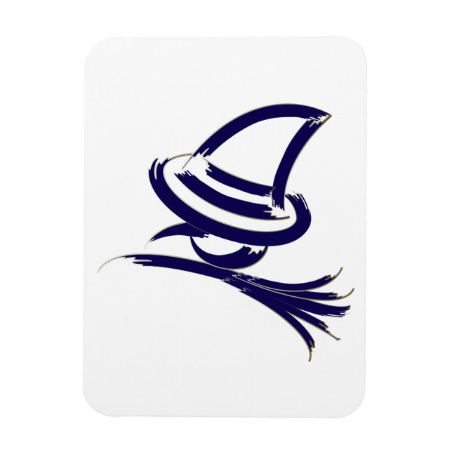 Cute Halloween witch Magnet (Vertical)