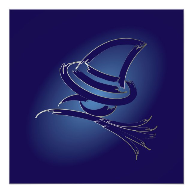 Cute Halloween witch Photo Print (Front)