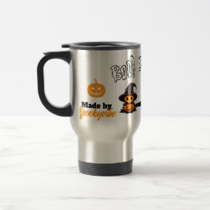 Cute Halloween Witch Pumpkin   Spooky Boo Haunted  Travel Mug