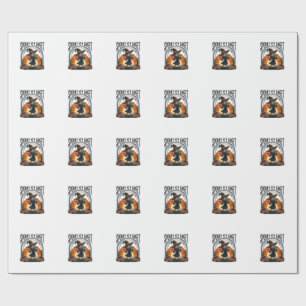 Cute Halloween Witch Spooky Yet Sweet Vintage Tee_ Wrapping Paper