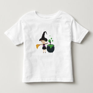 Cute Halloween Witch Toddler T-Shirt