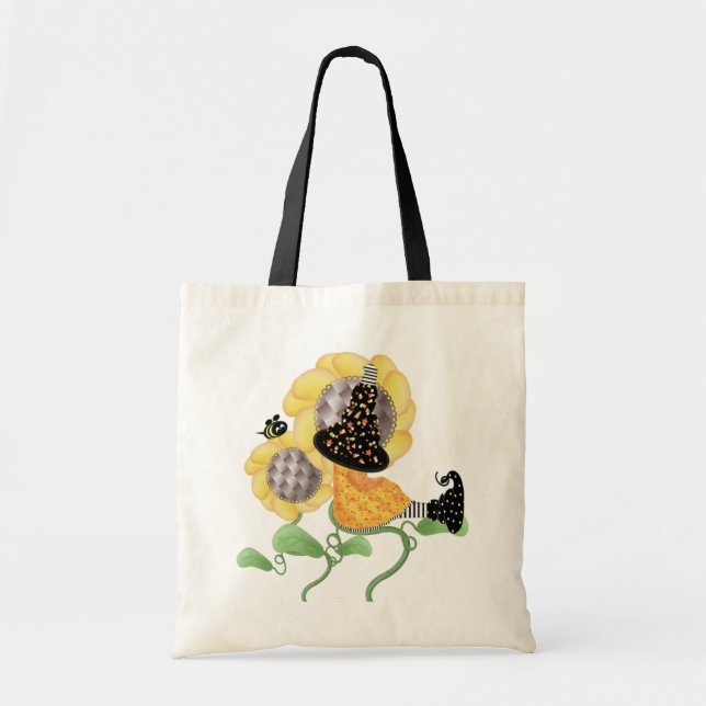 Cute Halloween Witch Tote Bag (Front)