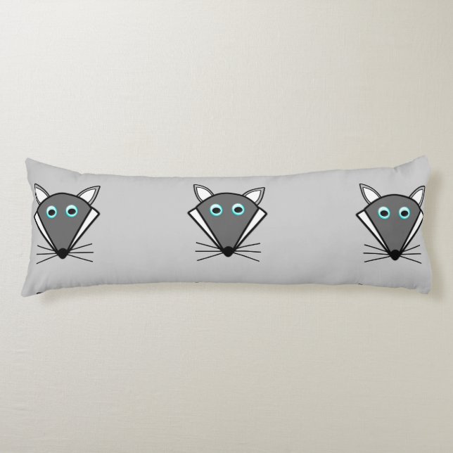Cute Halloween Wolf Body Pillow (Front)