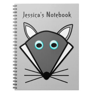 Cute Halloween Wolf Customisable Notebook
