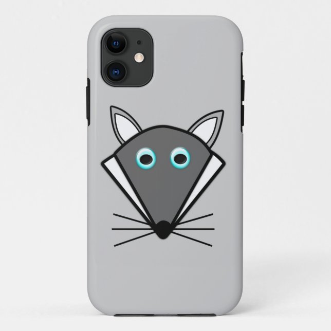 Cute Halloween Wolf iPhone Case (Back)