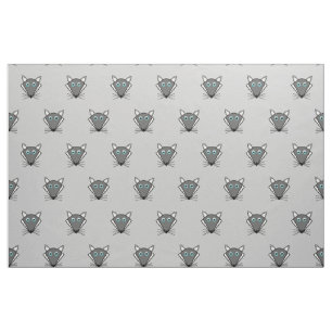 Cute Halloween Wolf patterned Fabric