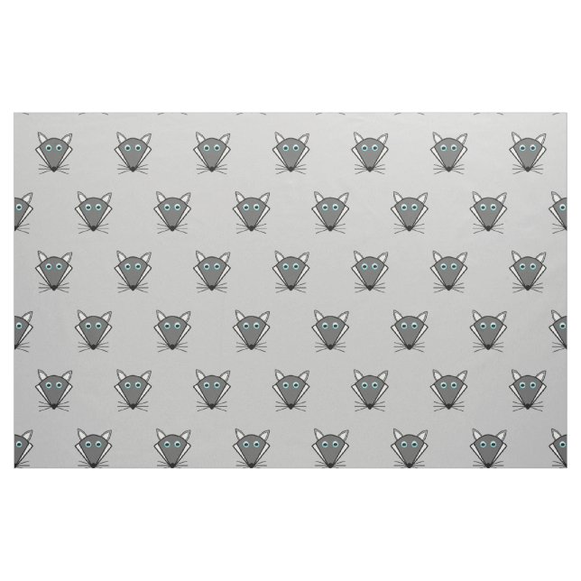 Cute Halloween Wolf patterned Fabric (Fat Quarter)
