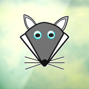 Cute Halloween Wolf Window Cling