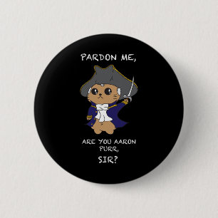 Cute Hamilton Cat 6 Cm Round Badge