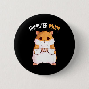 Cute hamster & pet women's hamster mum hammyCu 6 Cm Round Badge