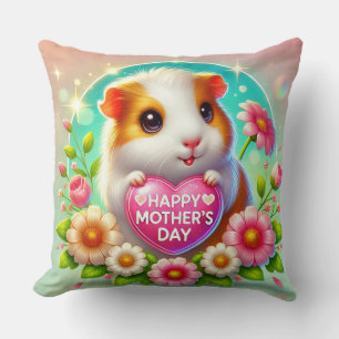 Cute Hamster Celebrating Mother’s day Cushion