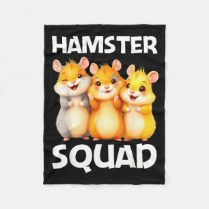 Cute Hamster Design For Men Women Kids Dwarf Hamst Fleece Blanket
