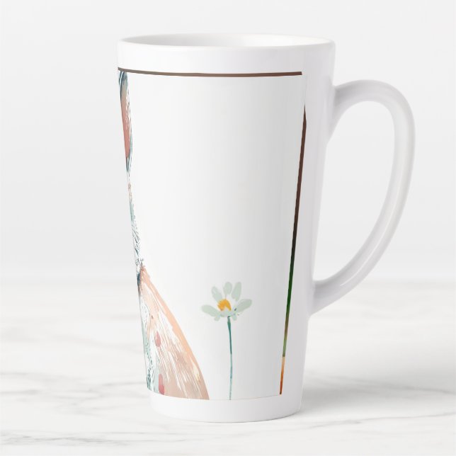 Cute hamster eating a carrot design mug (Right)