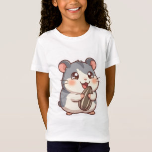 Cute Hamster Eating Sunflower Seed Funny Meme Kids T-Shirt