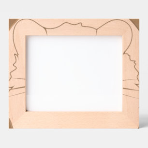 Cute hamster face with colourful fur: Animal lover Etched Frames