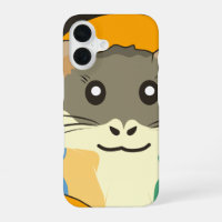 Cute hamster face with colourful fur: Animal lover