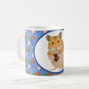 Cute Hamster holding an Easter Egg Boys Coffee Mug