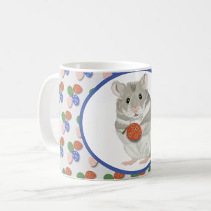Cute Hamster holding an Easter Egg Coffee Mug