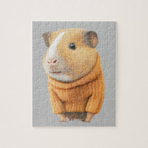 CUTE HAMSTER IN SWEATER JIGSAW PUZZLE