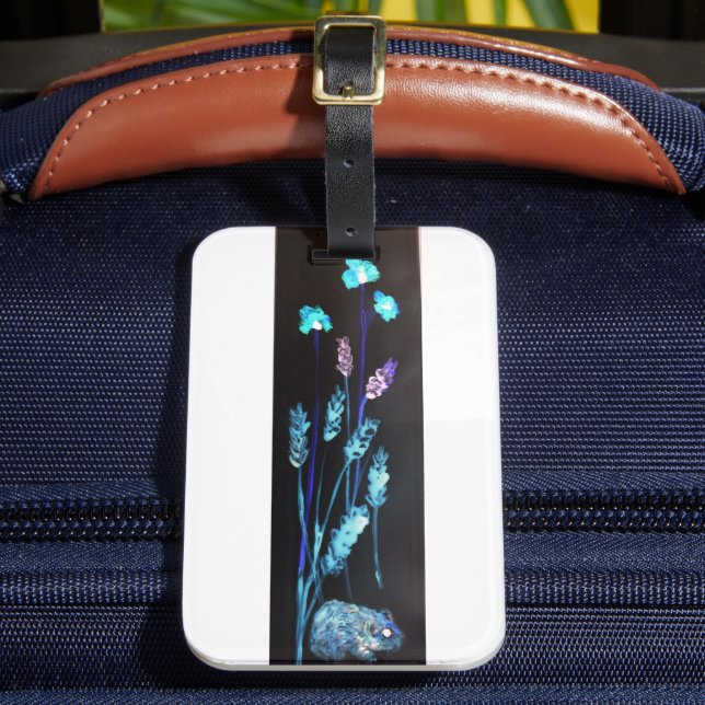Cute Hamster Meadow Luggage Tag (Front Insitu 2)