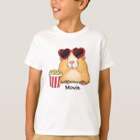 Cute hamster. Movie fan. Hamster lover