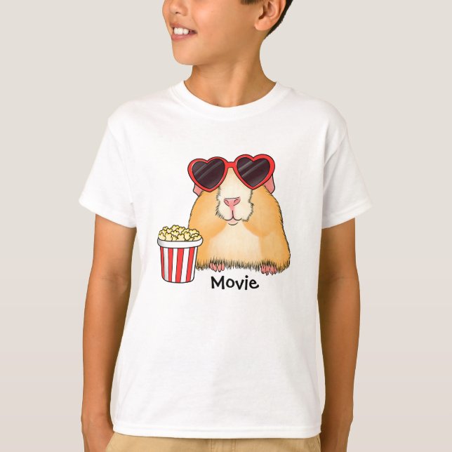 Cute hamster. Movie fan. Hamster lover T-Shirt (Front)