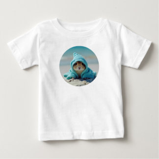 Cute Hamster on the Beach-Adorable Summer Design Baby T-Shirt
