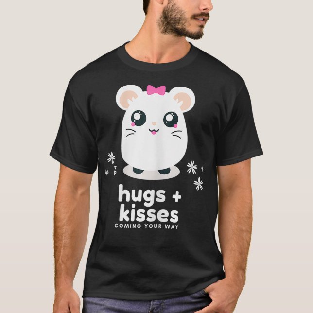 Cute Hamster Pet Love Animal T-Shirt (Front)