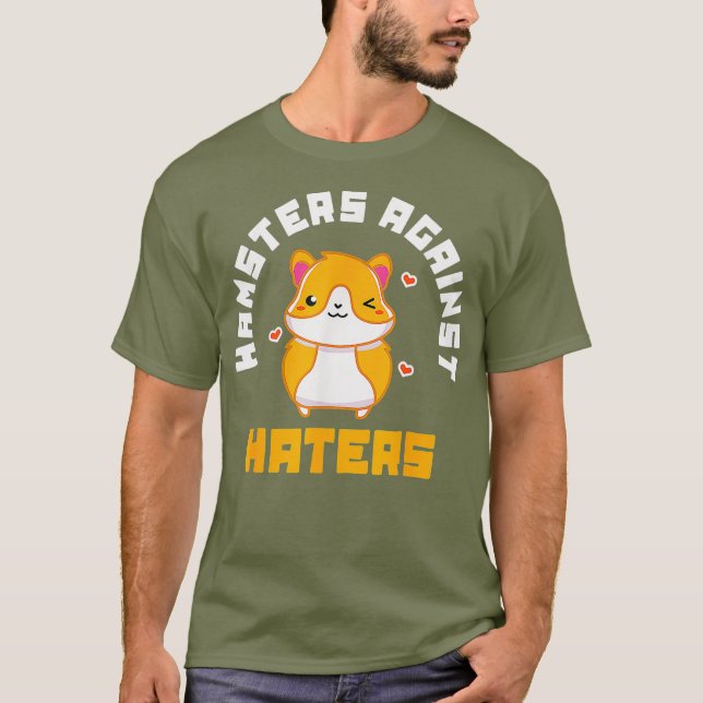 Cute Hamster Pet Love T-Shirt (Front)