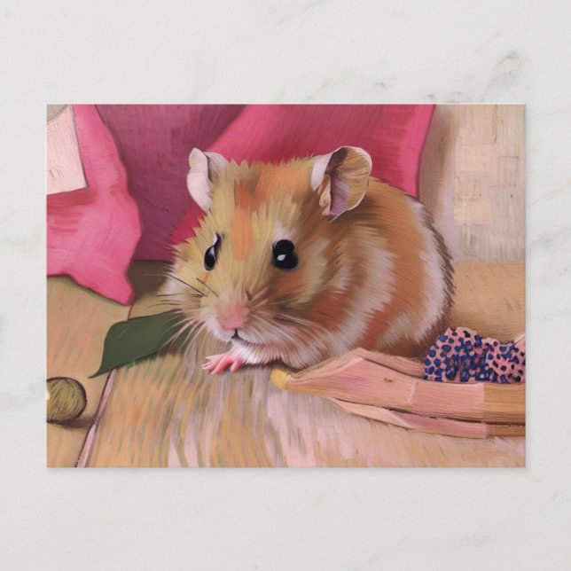 Cute Hamster Postcard (Front)