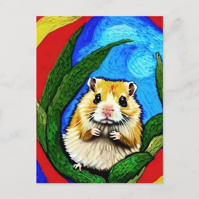 Cute Hamster Postcard (Front)