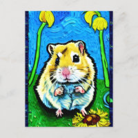 Cute Hamster Postcard